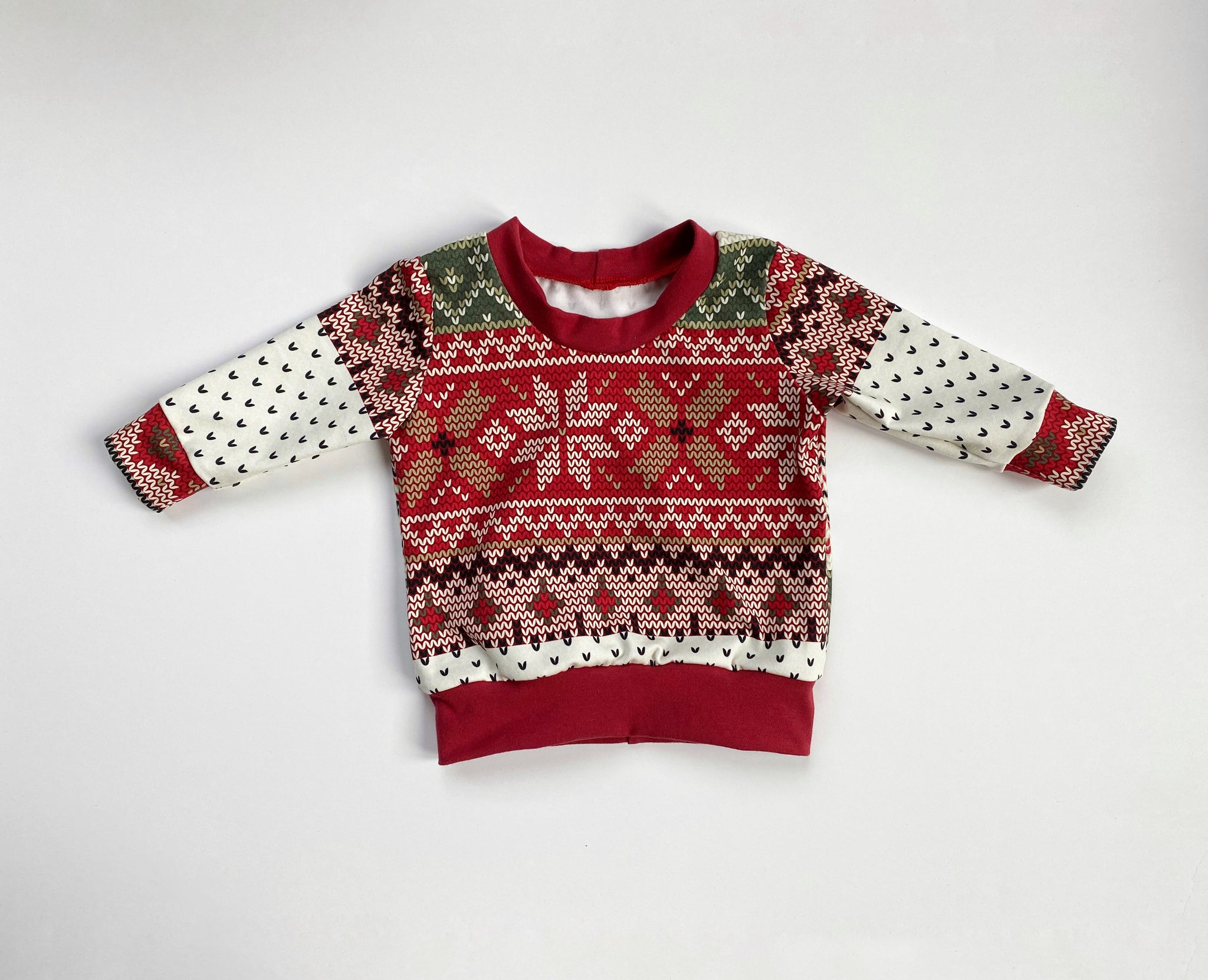 Cute ugly sweater print crew neck